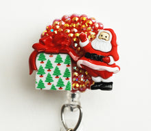 Load image into Gallery viewer, Santa Claus The Gift Giver Retractable ID Badge Reel