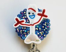 Load image into Gallery viewer, Disney Pixar's Forky Retractable ID Badge Reel