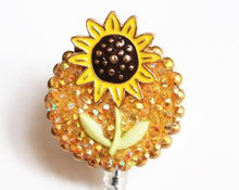 Load image into Gallery viewer, Sunflower Retractable ID Badge Reel
