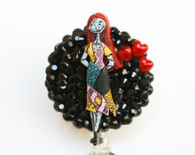 Load image into Gallery viewer, I Heart Sally Retractable ID Badge Reel