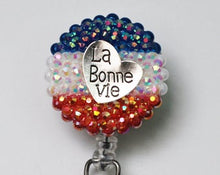 Load image into Gallery viewer, La Bonne Vie - The Good Life Retractable ID Badge Reel