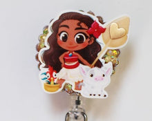 Load image into Gallery viewer, Disney's Moana And Friends Retractable ID Badge Reel