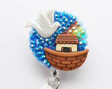 Load image into Gallery viewer, Noah's Ark Retractable ID Badge Reel
