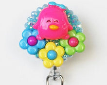 Load image into Gallery viewer, Pretty Penguin Retractable ID Badge Reel