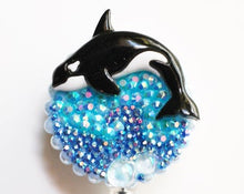 Load image into Gallery viewer, Whale Watching Retractable ID Badge Reel