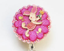 Load image into Gallery viewer, Winnie The Pooh's Joyful Piglett Retractable ID Badge Reel