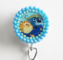 Load image into Gallery viewer, Zootopia&#39;s Bogo And Clawhauser Retractable ID Badge Reel
