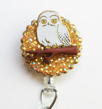 Load image into Gallery viewer, Harry Potter&#39;s Hedwig Retractable ID Badge Reel
