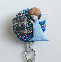 Load image into Gallery viewer, Angel Of Faith Retractable ID Badge Reel
