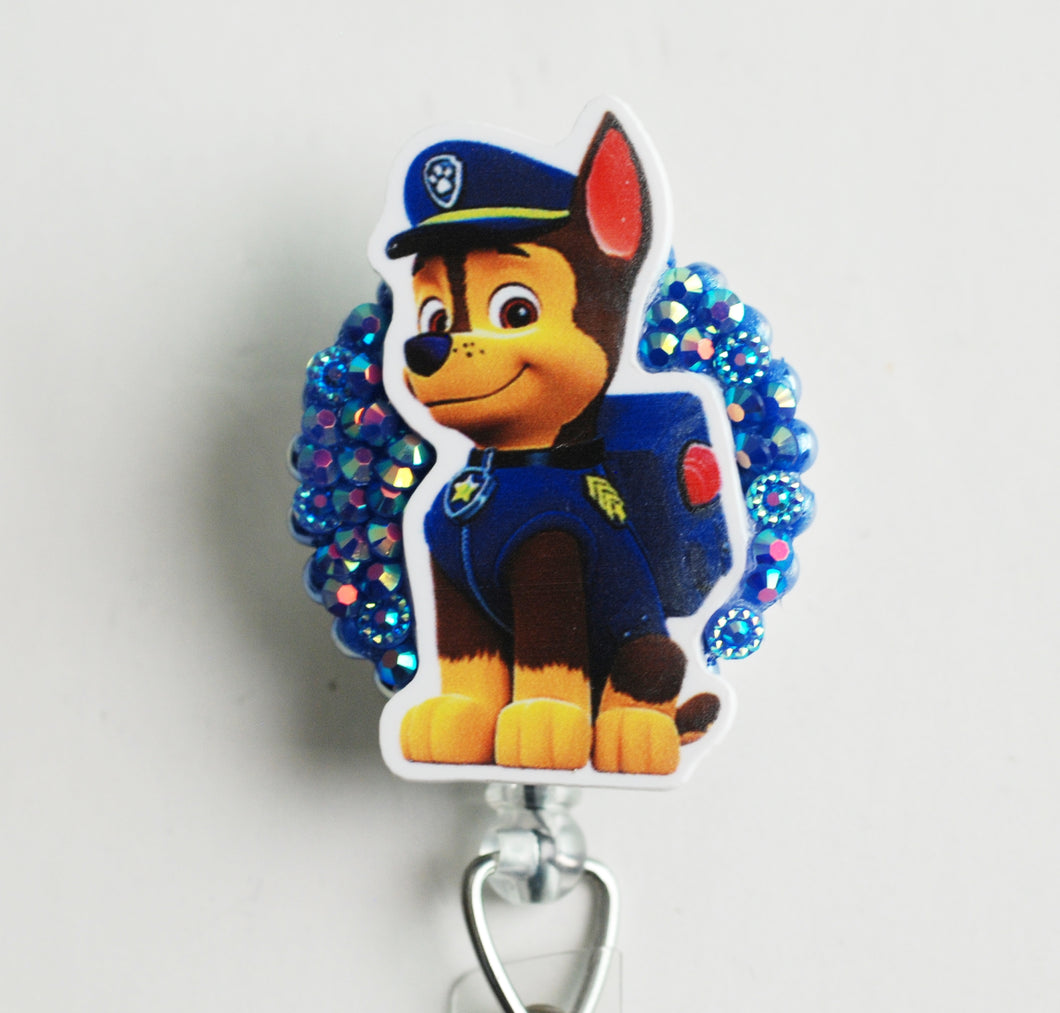 Paw Patrol Chase Retractable ID Badge Reel