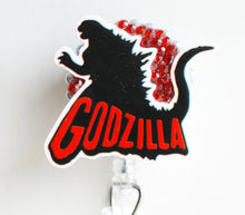 Load image into Gallery viewer, Godzilla Retractable ID Badge Reel
