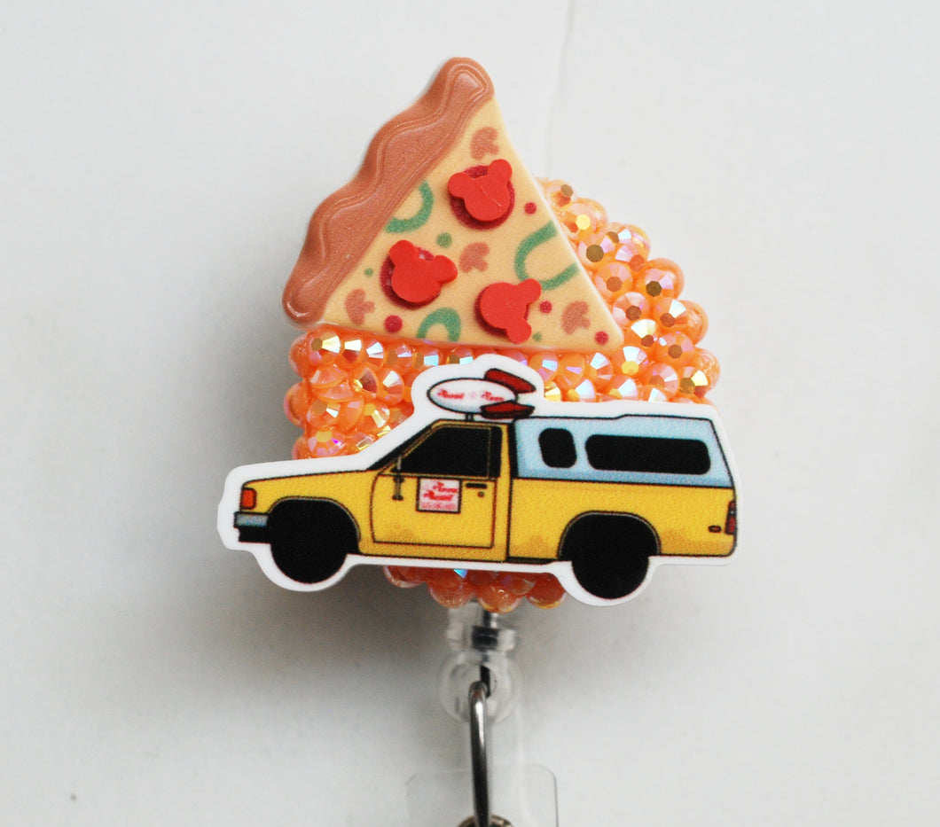 Toy Story Pizza Planet Truck Retractable ID Badge Reel