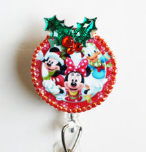 Load image into Gallery viewer, Disney Christmas Retractable ID Badge Reel
