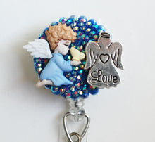 Load image into Gallery viewer, Angel Of Love Retractable ID Badge Reel
