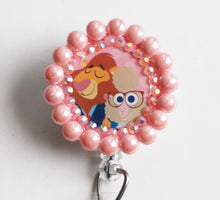 Load image into Gallery viewer, Zootopia&#39;s Assistant Mayor Bellwether And Mayor Lionheart Retractable ID Badge Reel
