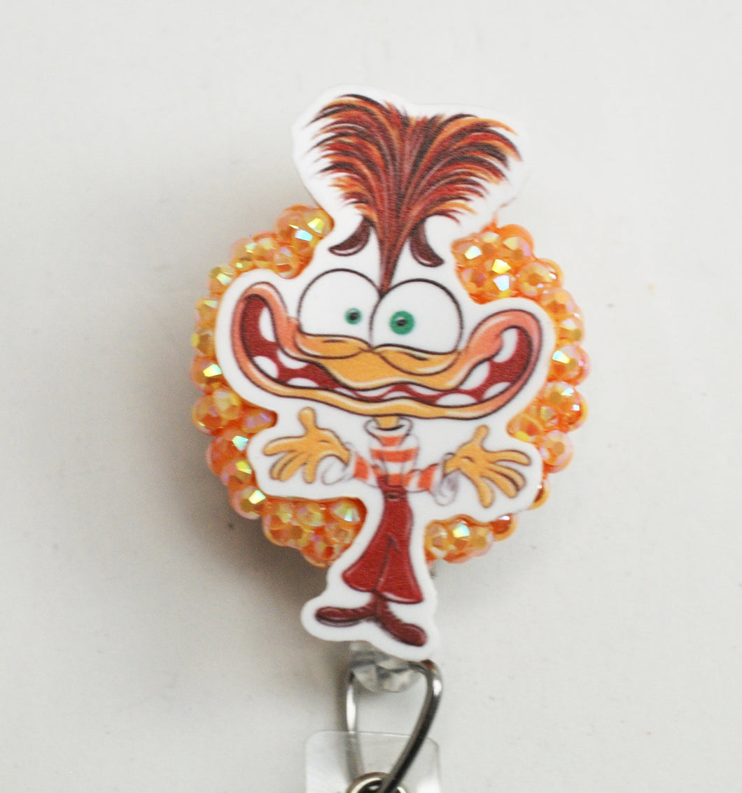 Inside Out 2 Anxiety Retractable ID Badge Reel