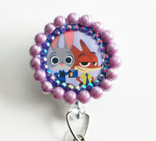 Load image into Gallery viewer, Zootopia&#39;s Judy And Nick Retractable ID Badge Reel
