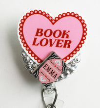 Load image into Gallery viewer, Book Lover Retractable ID Badge Reel
