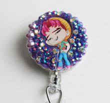 Load image into Gallery viewer, Sajay Boy Abby Retractable ID Badge Reel
