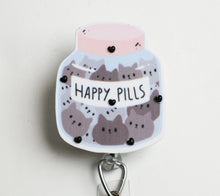 Load image into Gallery viewer, Happy Pills Retractable ID Badge Reel
