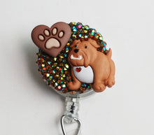 Load image into Gallery viewer, Sweet Bulldog Retractable ID Badge Reel
