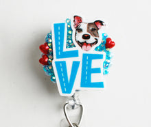 Load image into Gallery viewer, Puppy Love Retractable ID Badge Reel
