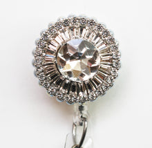 Load image into Gallery viewer, Bling Rhinestone Circle Retractable ID Badge Reels
