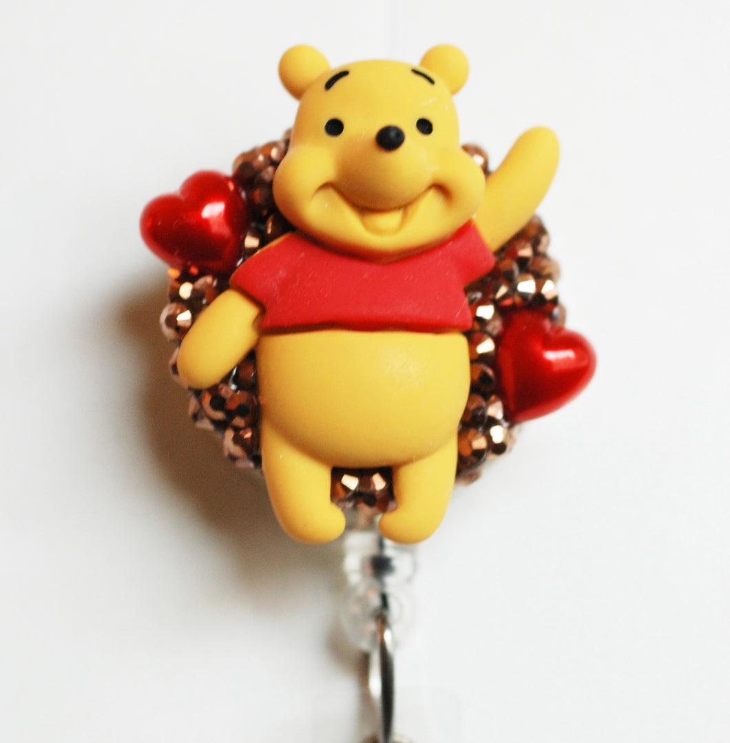Hi Winnie The Pooh Retractable ID Badge Reel