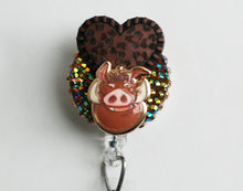 Load image into Gallery viewer, Pumbaa From Lion King Retractable ID Badge Reel
