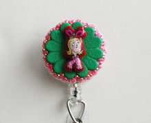 Load image into Gallery viewer, Cindy Lou Who Retractable ID Badge Reel
