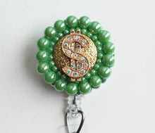 Load image into Gallery viewer, Bling Dollar Sign Retractable ID Badge Reel
