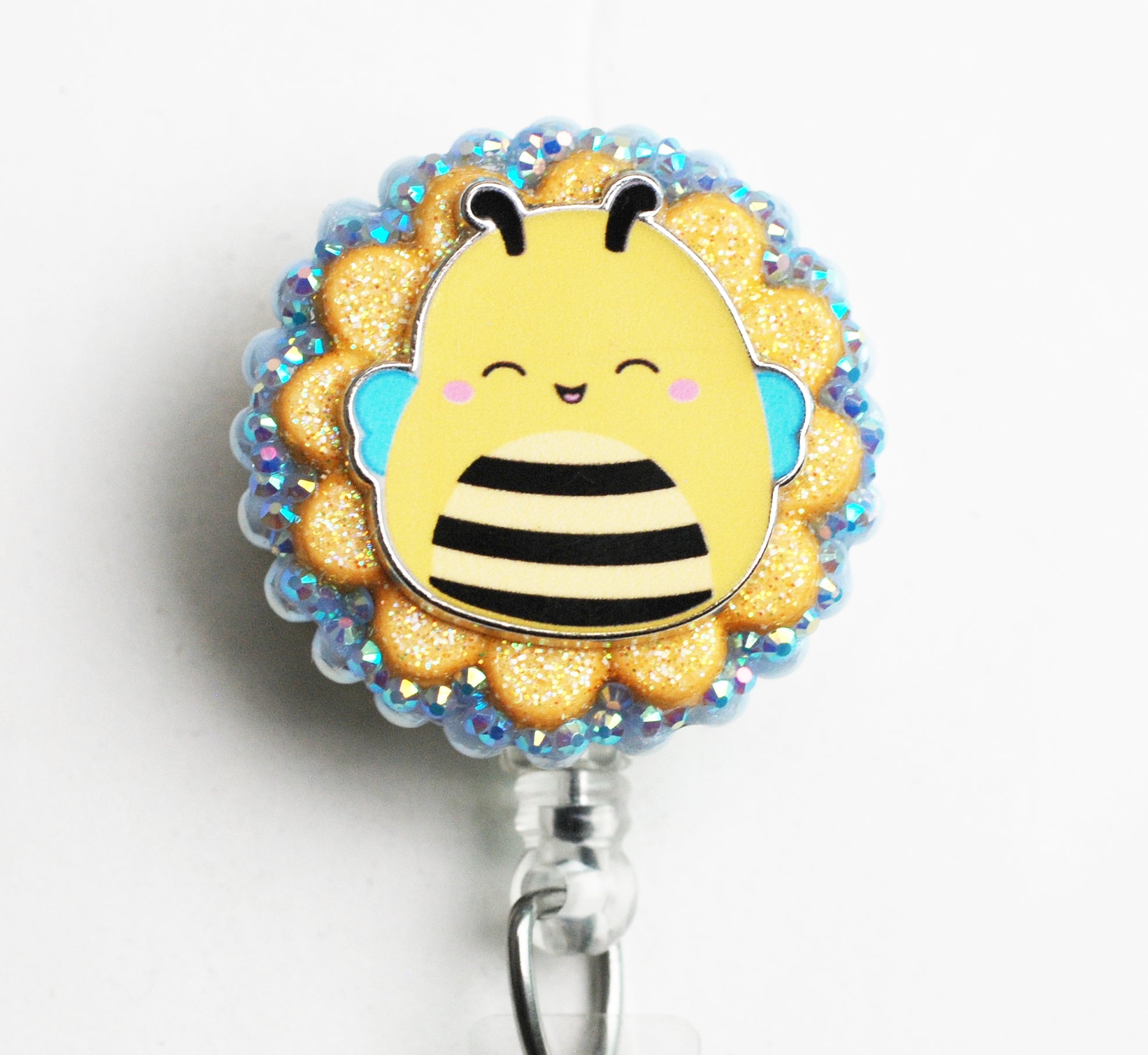 Squishmallow Bee Retractable ID Badge Reel – Zipperedheart