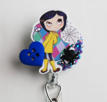 Load image into Gallery viewer, Coraline Retractable ID Badge Reel
