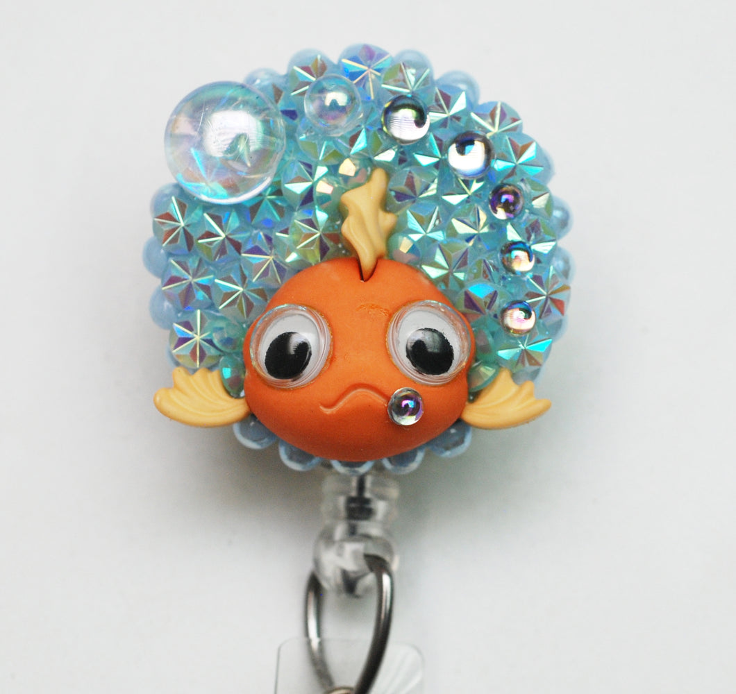 Bubble Goldfish Retractable ID Badge Reel
