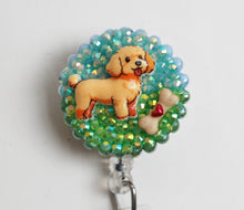 Load image into Gallery viewer, Labradoodle Dog Retractable ID Badge Reel
