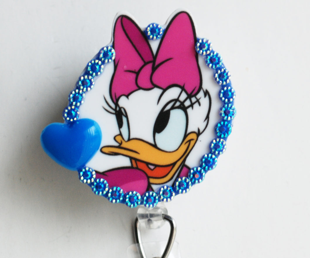 Daisy Duck Retractable ID Badge Reel
