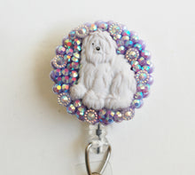 Load image into Gallery viewer, Old English Sheep Dog Retractable ID Badge Reel
