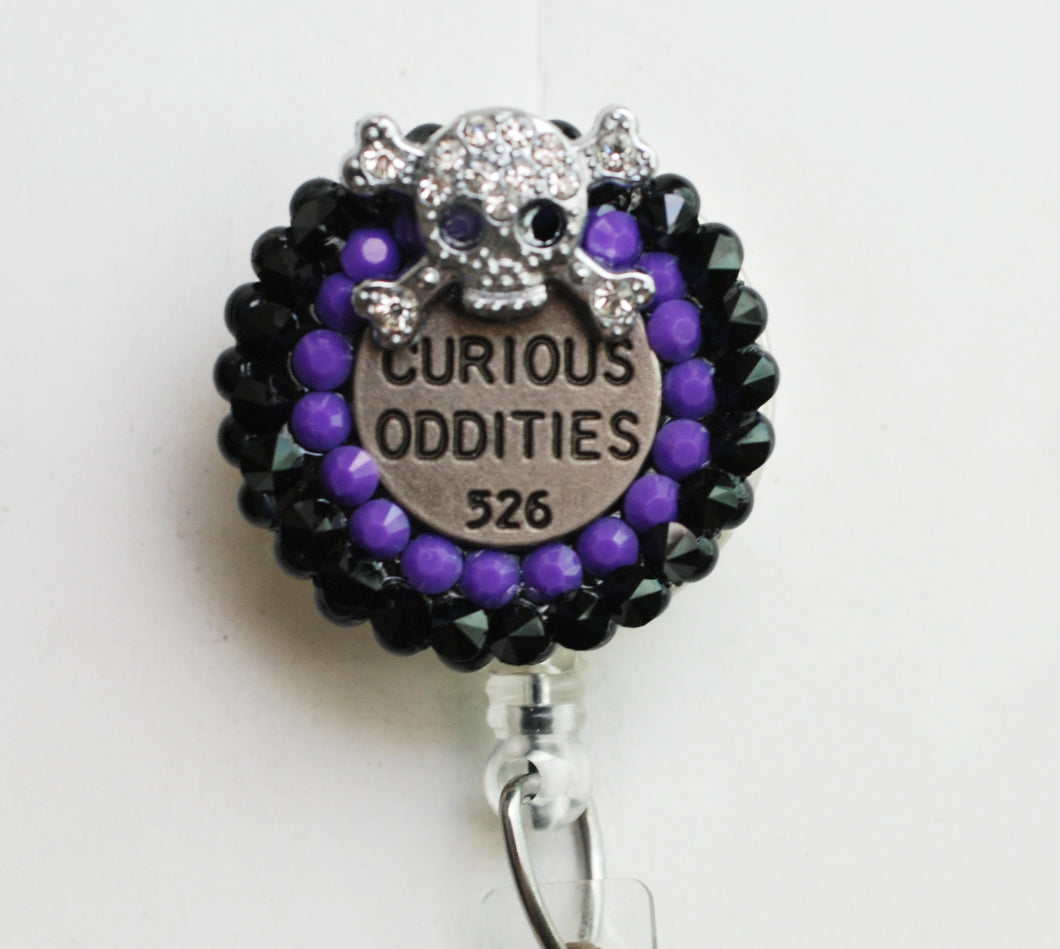 Halloween Curious Oddities Retractable ID Badge Reel