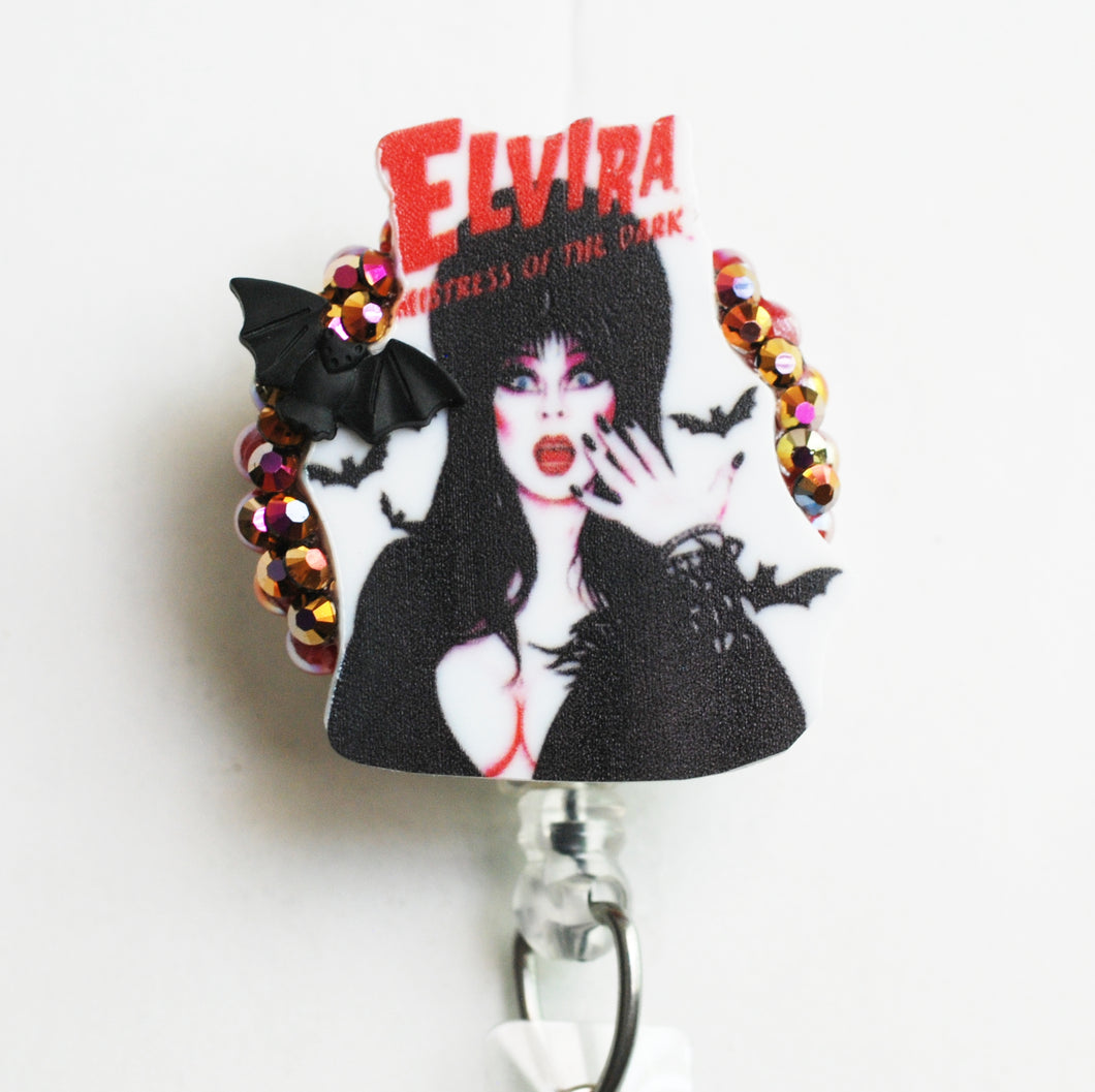Elvira Retractable ID Badge Reel