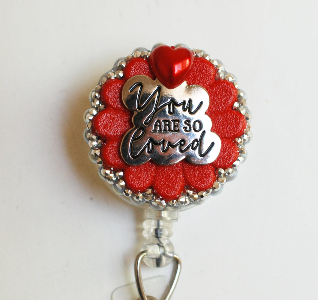You Are So Loved Retractable ID Badge Reel