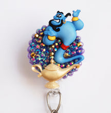 Load image into Gallery viewer, Disney&#39;s Aladdin&#39;s Genie Retractable ID Badge Reel
