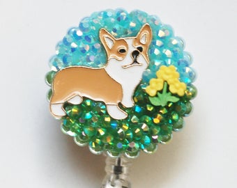 Corgi's Love Nature Retractable ID Badge Reel