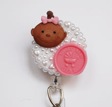 Load image into Gallery viewer, Sweet Baby Girl Retractable ID Badge Reel
