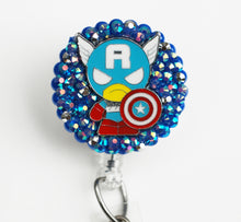 Load image into Gallery viewer, It&#39;s Captain America Retractable ID Badge Reel
