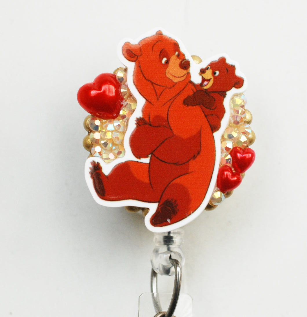 Disney's Brother Bear Koda And Kenai Retractable ID Badge Reel