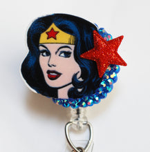 Load image into Gallery viewer, It&#39;s Wonder Woman Retractable ID Badge Reel
