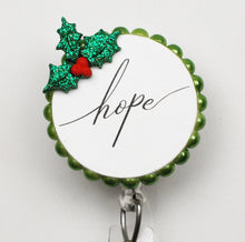 Load image into Gallery viewer, Christmas Hope Retractable ID Badge Reel
