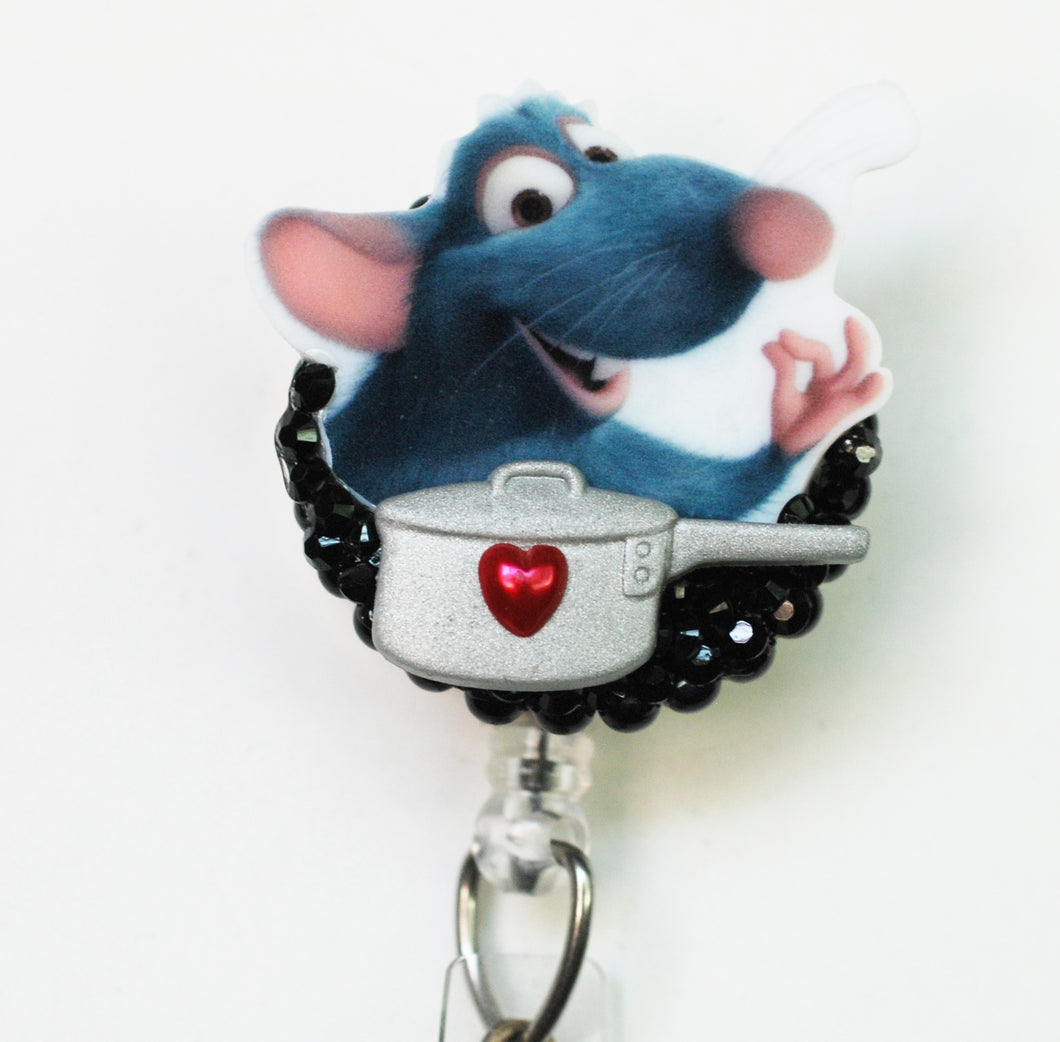 Disney's Remy From Ratatouille Retractable ID Badge Reel