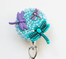 Load image into Gallery viewer, Dragonfly Family Retractable ID Badge Reel
