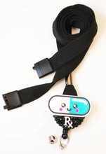 Load image into Gallery viewer, Peppermint Snowman Winter Hot Cocoa Retractable ID Badge Reel
